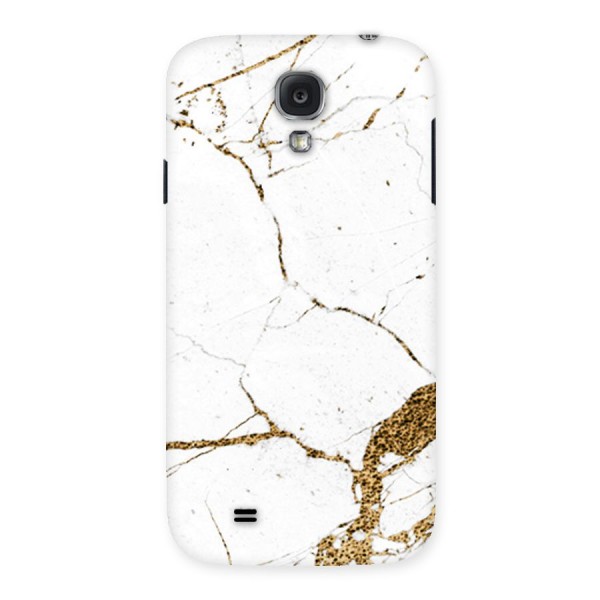 White and Gold Design Back Case for Samsung Galaxy S4