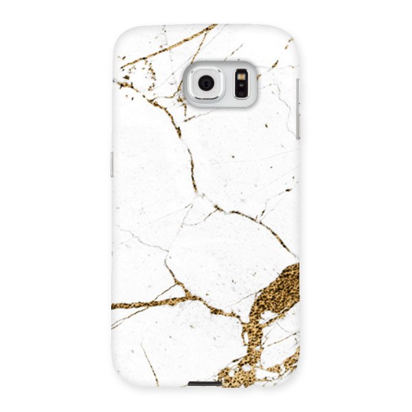 White and Gold Design Back Case for Samsung Galaxy S6