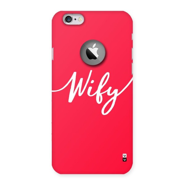 Wify Back Case for iPhone 6 Logo Cut