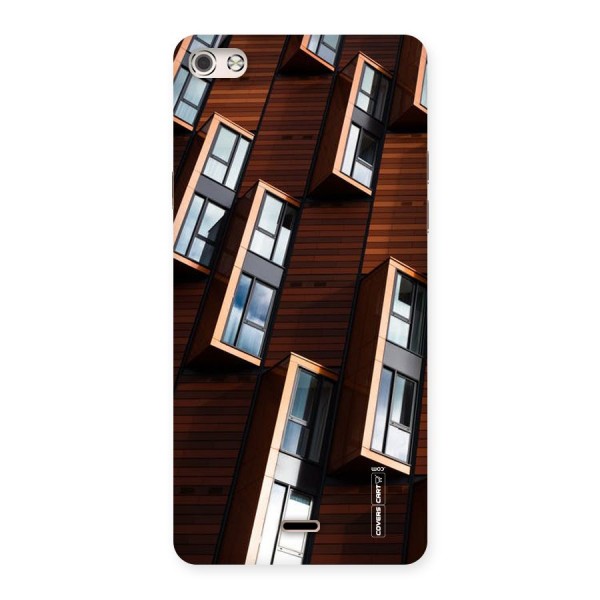 Window Abstract Back Case for Micromax Canvas Silver 5