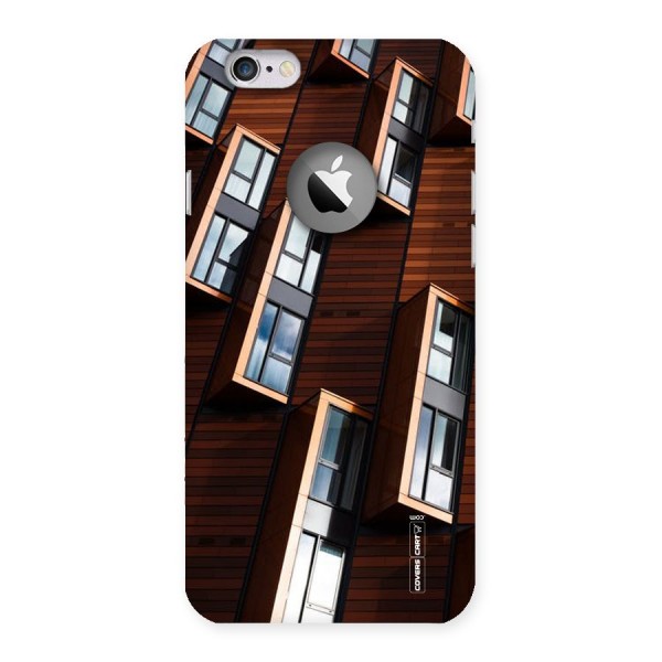 Window Abstract Back Case for iPhone 6 Logo Cut