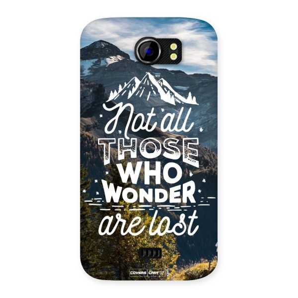 Wonder Lost Back Case for Micromax Canvas 2 A110