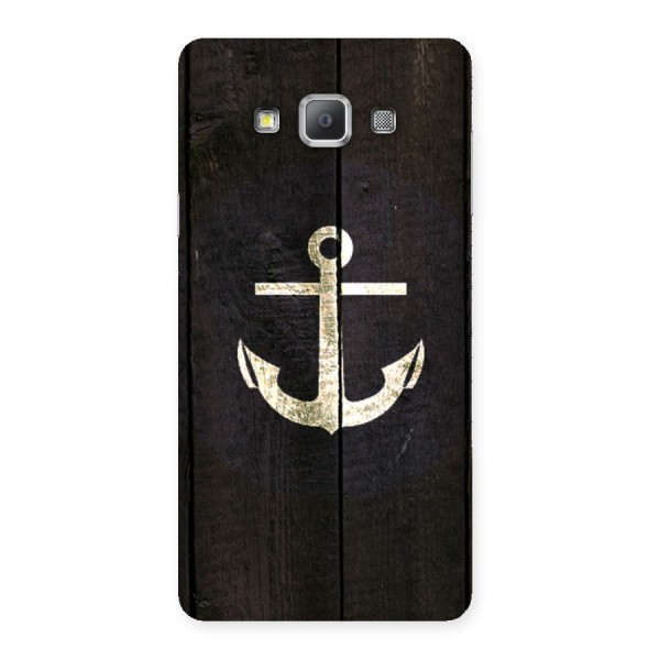 Wood Anchor Back Case for Galaxy A7