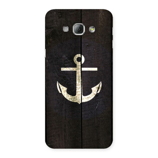 Wood Anchor Back Case for Galaxy A8