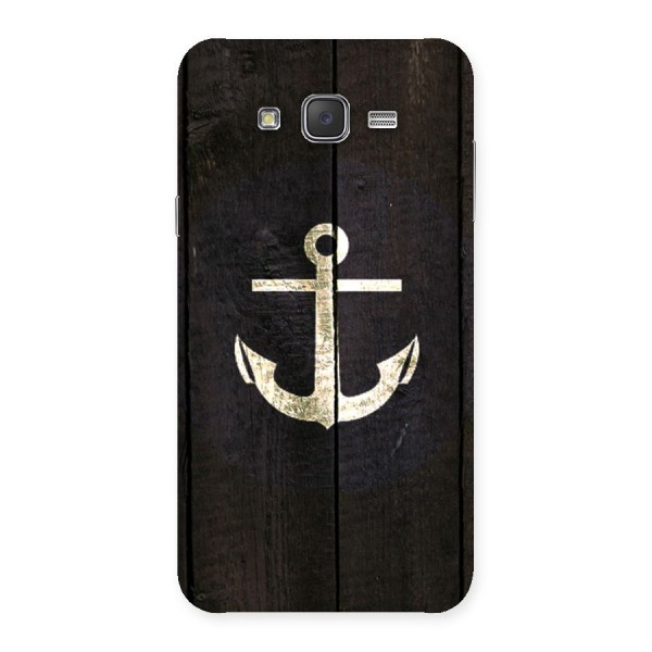 Wood Anchor Back Case for Galaxy J7