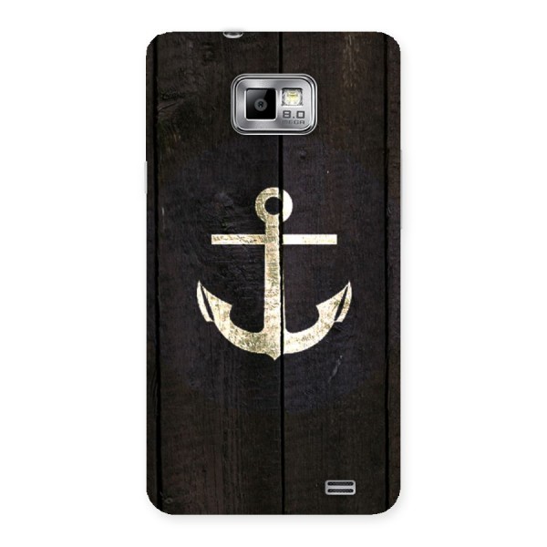 Wood Anchor Back Case for Galaxy S2