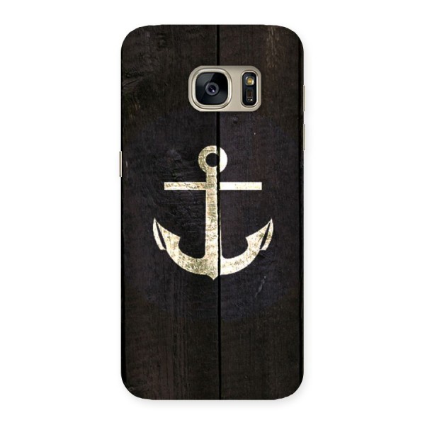 Wood Anchor Back Case for Galaxy S7