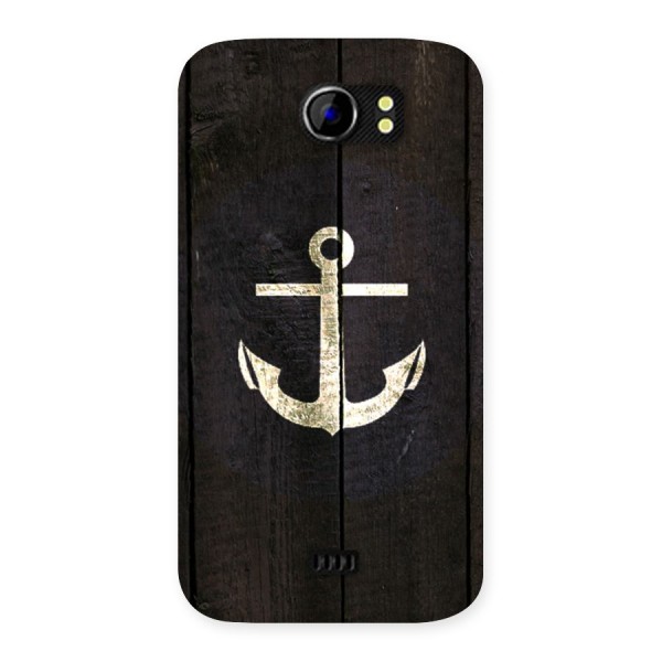 Wood Anchor Back Case for Micromax Canvas 2 A110