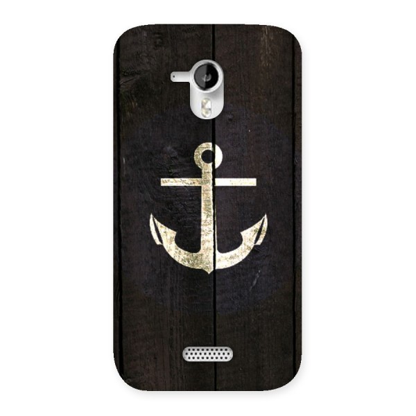 Wood Anchor Back Case for Micromax Canvas HD A116