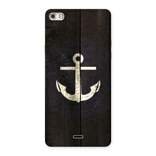 Wood Anchor Back Case for Micromax Canvas Silver 5