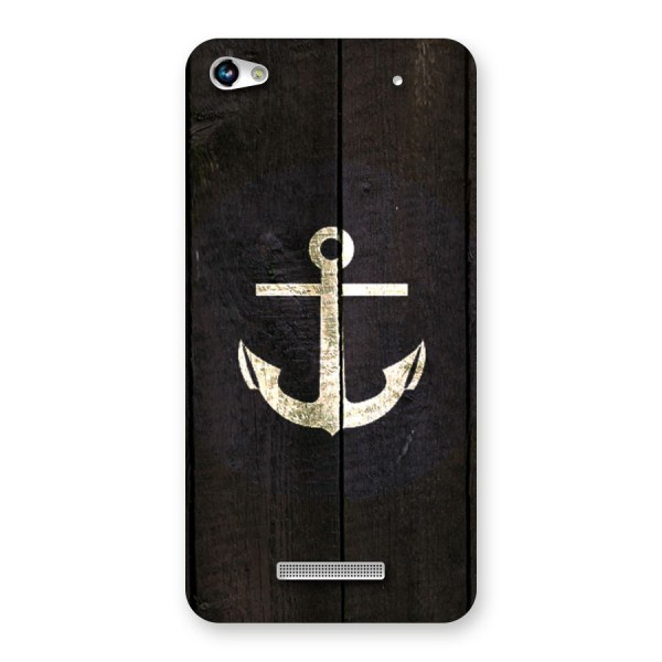 Wood Anchor Back Case for Micromax Hue 2