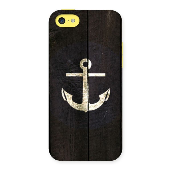 Wood Anchor Back Case for iPhone 5C