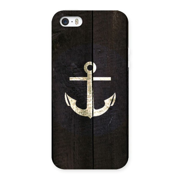 Wood Anchor Back Case for iPhone SE