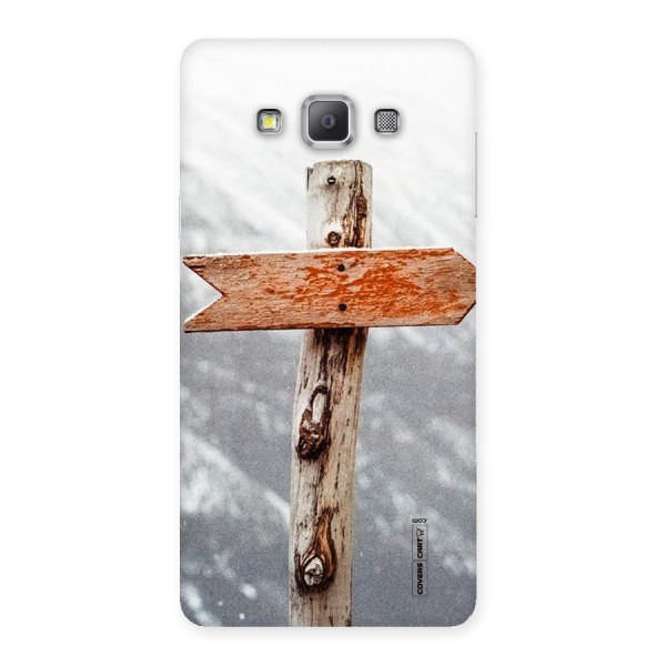 Wood And Snow Back Case for Galaxy A7