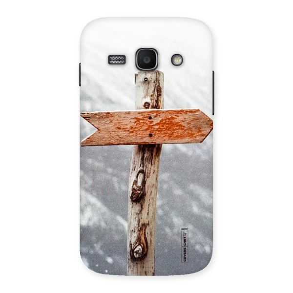 Wood And Snow Back Case for Galaxy Ace 3