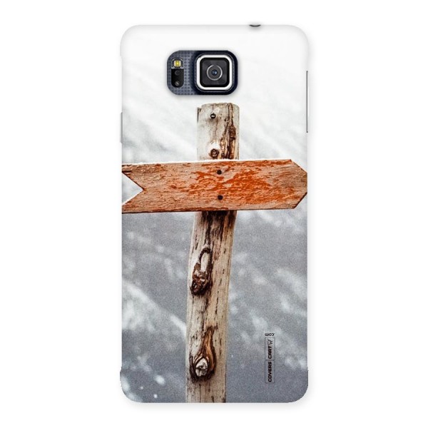 Wood And Snow Back Case for Galaxy Alpha