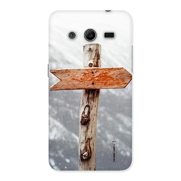 Wood And Snow Back Case for Galaxy Core 2