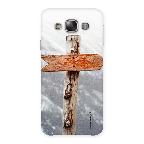Wood And Snow Back Case for Galaxy E7
