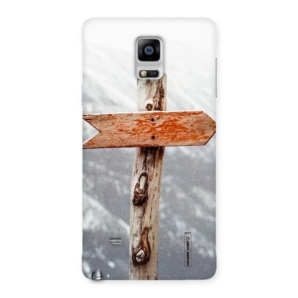Wood And Snow Back Case for Galaxy Note 4