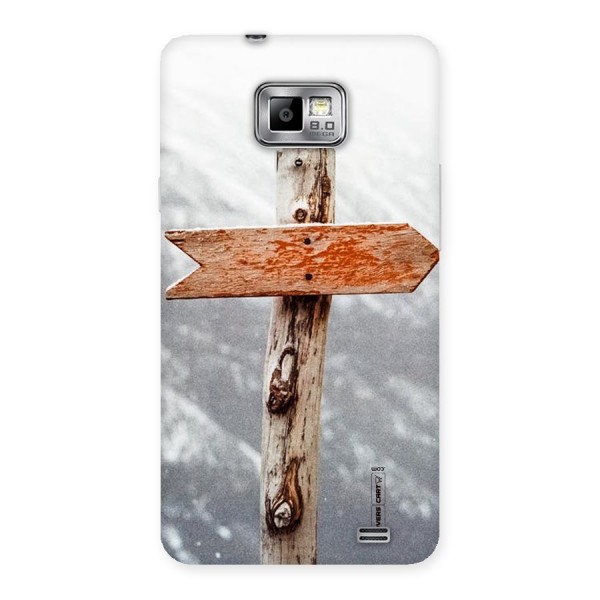 Wood And Snow Back Case for Galaxy S2