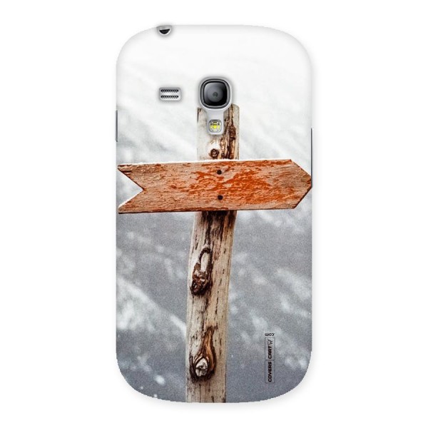 Wood And Snow Back Case for Galaxy S3 Mini