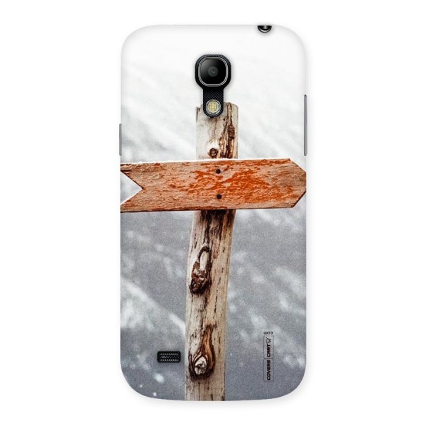 Wood And Snow Back Case for Galaxy S4 Mini