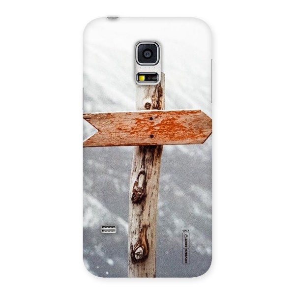Wood And Snow Back Case for Galaxy S5 Mini