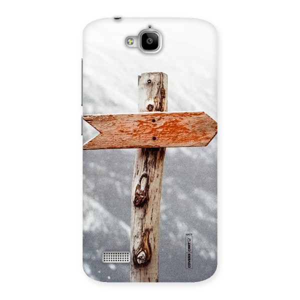Wood And Snow Back Case for Honor Holly