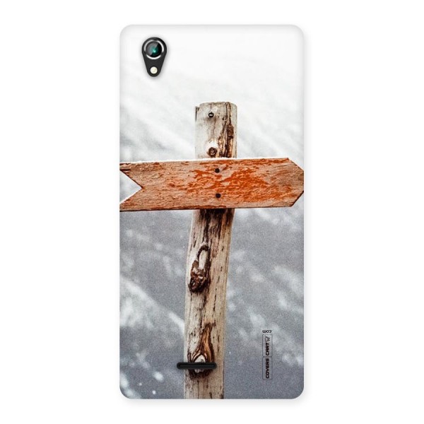 Wood And Snow Back Case for Lava Iris 800