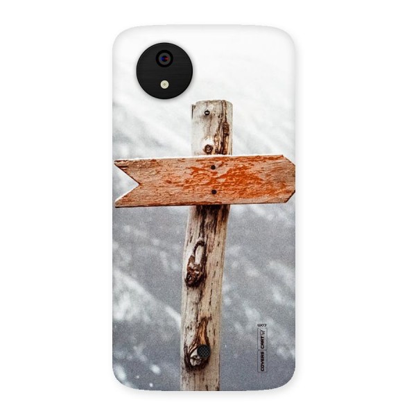 Wood And Snow Back Case for Micromax Canvas A1