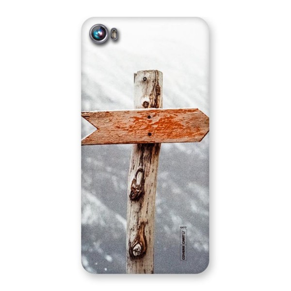 Wood And Snow Back Case for Micromax Canvas Fire 4 A107