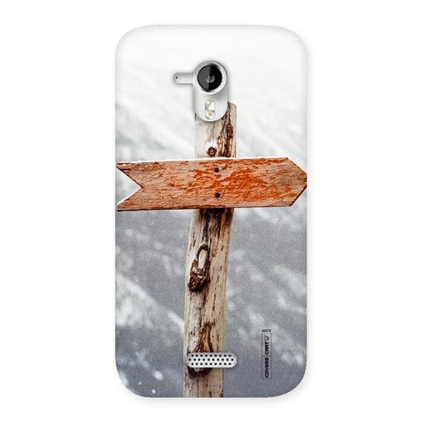 Wood And Snow Back Case for Micromax Canvas HD A116
