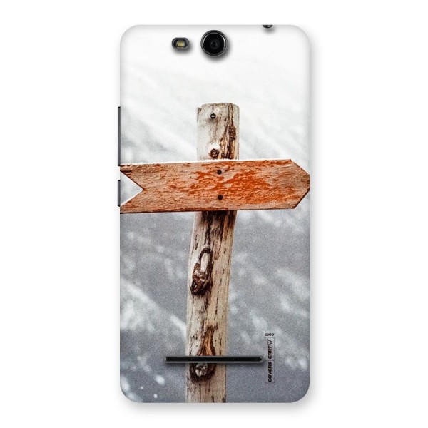 Wood And Snow Back Case for Micromax Canvas Juice 3 Q392