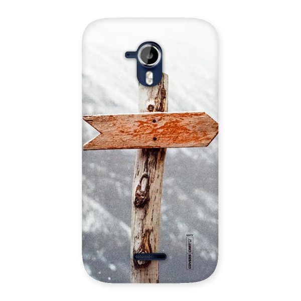 Wood And Snow Back Case for Micromax Canvas Magnus A117