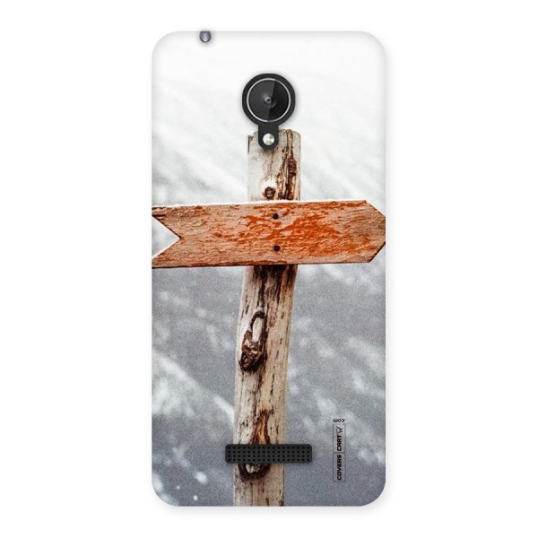 Wood And Snow Back Case for Micromax Canvas Spark Q380