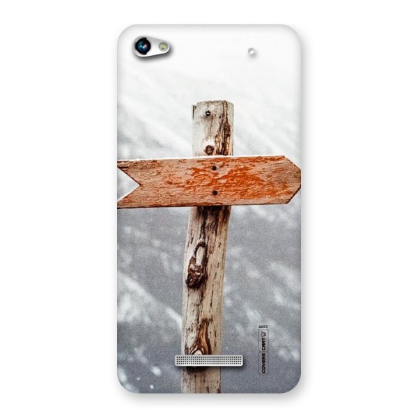 Wood And Snow Back Case for Micromax Hue 2