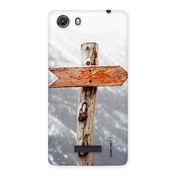 Wood And Snow Back Case for Micromax Unite 3