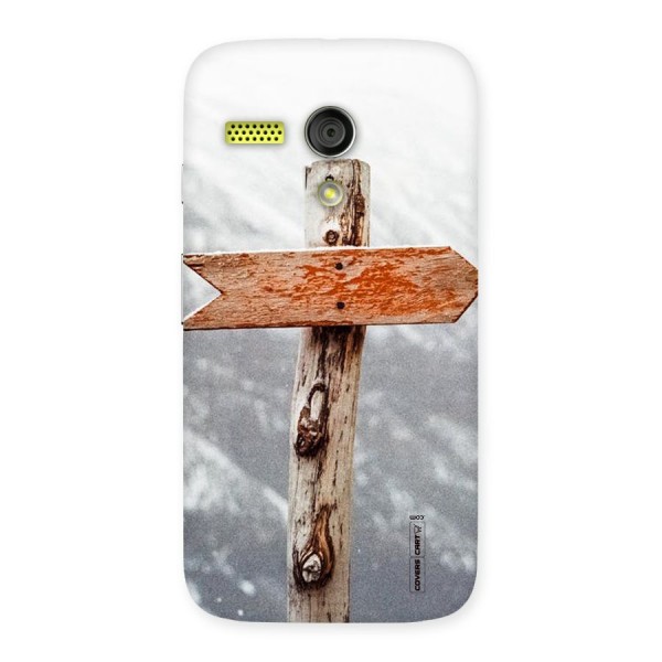 Wood And Snow Back Case for Moto G