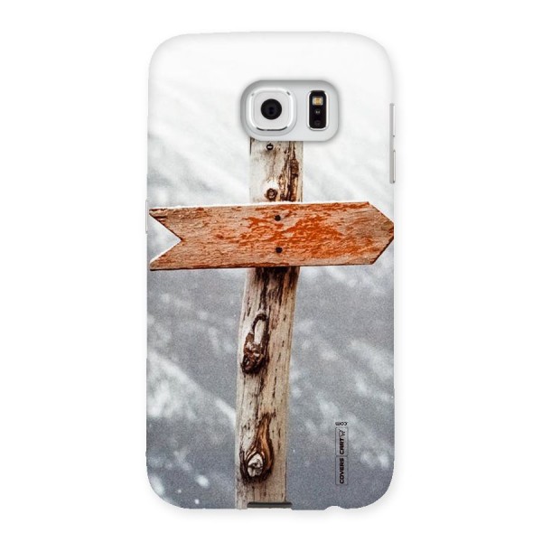 Wood And Snow Back Case for Samsung Galaxy S6