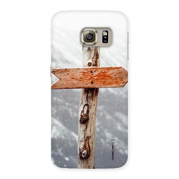 Wood And Snow Back Case for Samsung Galaxy S6 Edge