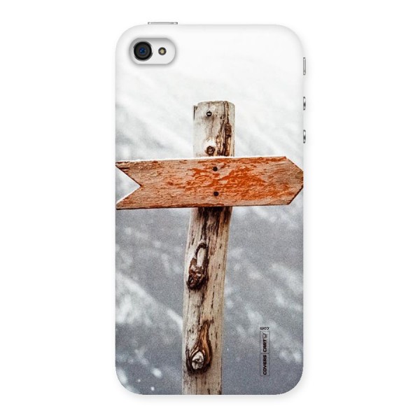 Wood And Snow Back Case for iPhone 4 4s