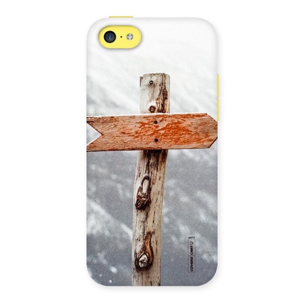 Wood And Snow Back Case for iPhone 5C