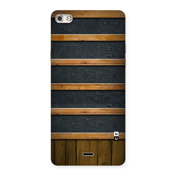 Wood Design Back Case for Micromax Canvas Silver 5
