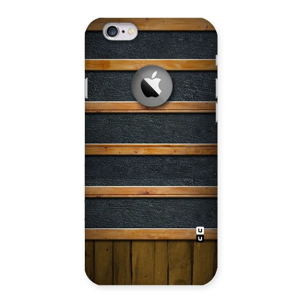 Wood Design Back Case for iPhone 6 Logo Cut