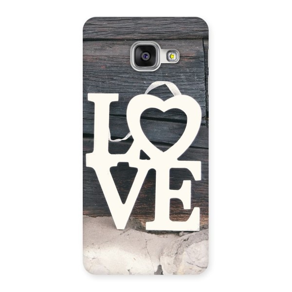 Wood Love Lock Back Case for Galaxy A3 2016