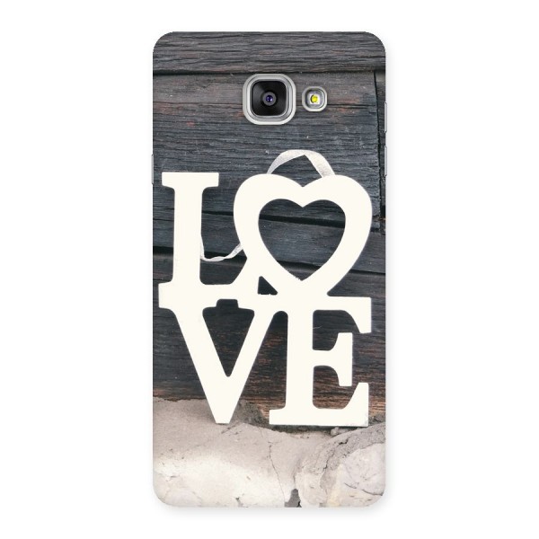 Wood Love Lock Back Case for Galaxy A7 2016