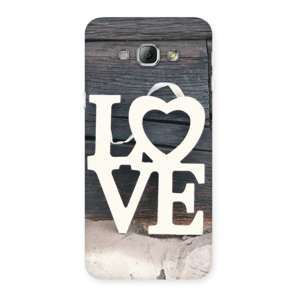 Wood Love Lock Back Case for Galaxy A8