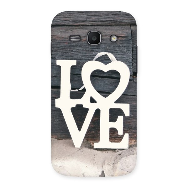 Wood Love Lock Back Case for Galaxy Ace 3