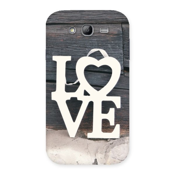 Wood Love Lock Back Case for Galaxy Grand