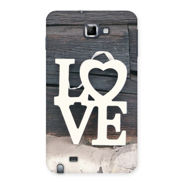 Wood Love Lock Back Case for Galaxy Note